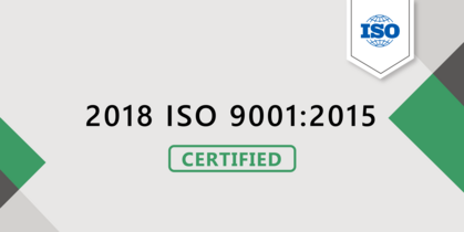 2018 ISO 9001:2015 certified