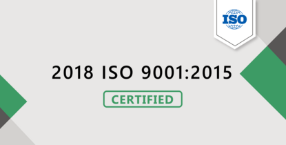 2018 ISO 9001:2015 certified